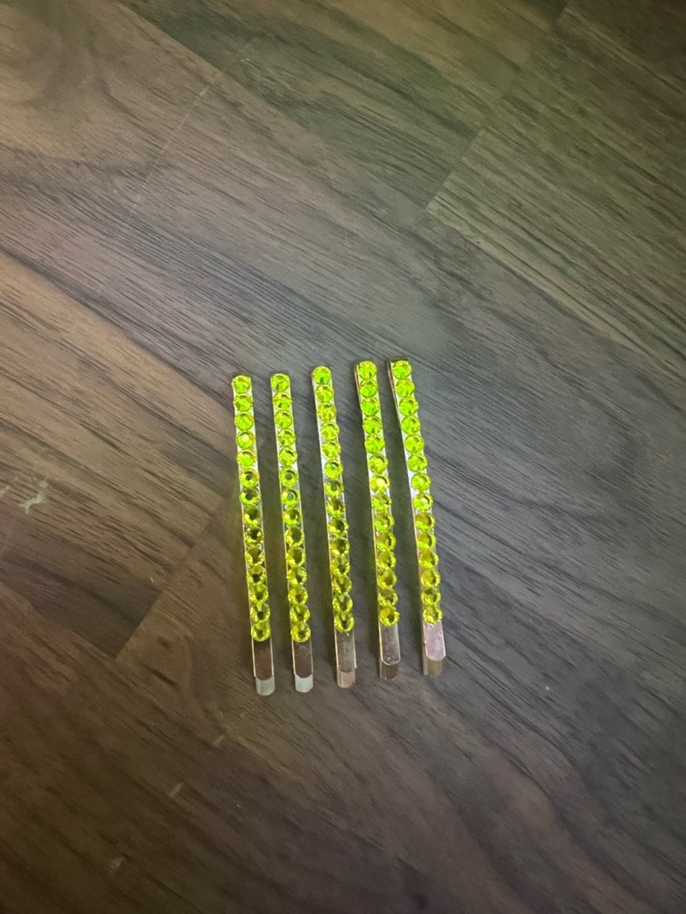 Austrian Crystal Citron Yellow Bobby Pin Set